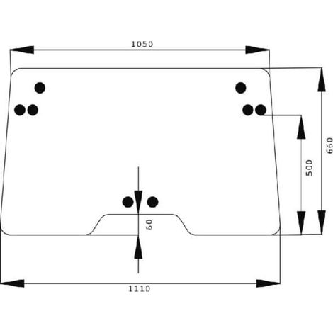 Luna delantera superior UNIVERSAL 134571605N (1/2)