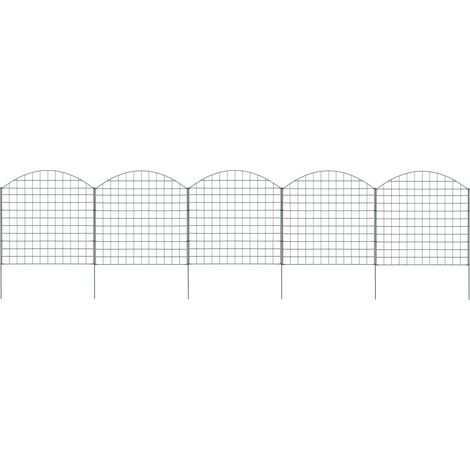 Ensemble de clôture voûtée d'étang Clôtures de jardin Panneau de clôture 77,5x78,5 cm Vert 87740 (1/5)