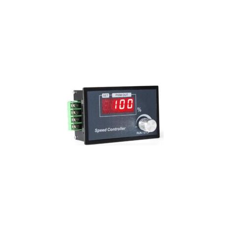 Motordrehzahlregler, DC 6–60 V, 12 V, 24 V, 36 V, 48 V, 30 A, PWM-Motordrehzahlregler mit Start/Stopp-Schalter – Crezuo