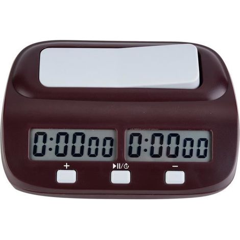 Horloge d'échecs minuterie d'échecs, minuterie électronique multifonction professionnelle multifonction ABS, noir pour les (1/4)