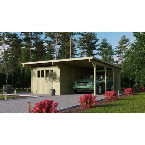 Carport doppelt Eco 2 B integr.Abstellraum ,1xRW