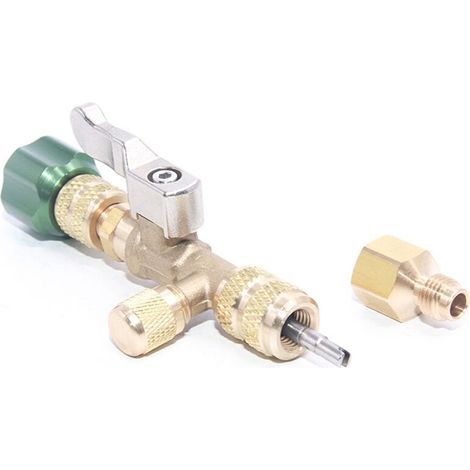 Il s'agit d'un kit d'outils pour retirer les noyaux de valve de réfrigérant des climatiseurs HS-1430, adapté aux réfrigérants R22, R410A, R404A et R407C.