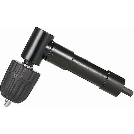 0,8-10 mm snelwisselboorhouder, 90° haakse booradapter met gereedschapsverlengstuk, haakse booropzetstuk ABS + aluminium + staal (1/5)