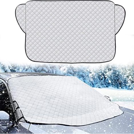 Car Windscreen Frost Protection, Car Windshield Cover, Foldable Winter Windshield Tarpaulin, Protection for Cars Windscreen, for Anti Frost, Snow, Ice, Rain, UV, 140 x 95 cm (1/5)