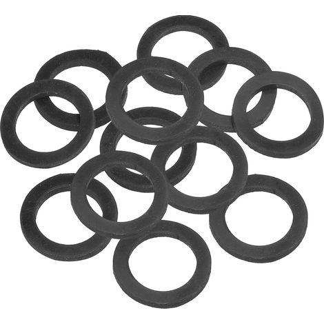 Joint Plat En Caoutchouc M20, Lot De 12, Diamètre Intérieur 20mm, Diamètre Extérieur 30mm, Épaisseur 3mm, Bague D'étanchéité Pour Robinet, Tuyau D'eau, Boulon De Fixation, Noir (1/5)
