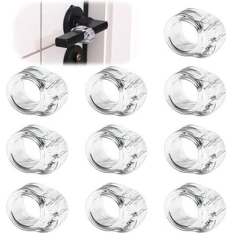 10-teiliger Türgriffschutz, Türgriffstopper aus Silikon, Türpuffer, Türgriffschutz, Türstopper (1/4)