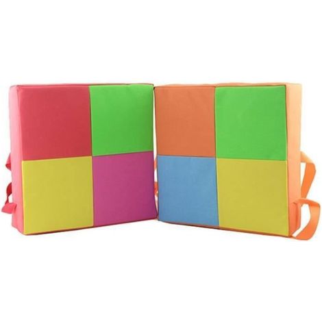 Rehausseur De Chaise - Tissu Oxford Et Mousse - Antidérapant - Pour Enfant - Rouge - 1 Pièce (1/4)