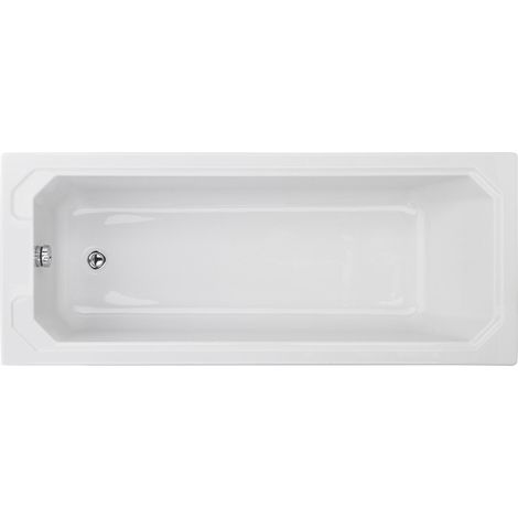 Traditional Straight Single Ended Shower Bath Tub - 1700mm x 700mm