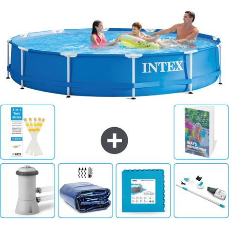 Frame Pool Rund - 366x76 cm - 7-teilig S319