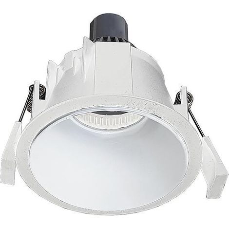 Faretto led 1x13w incasso soffitto gu10 rotondo bianco alluminio Ø90mm foro 82mm ip20 rossini illuminazione vir002bb (1/2)