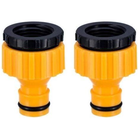 Faucet Adapter 6 Pack,Plastique 3/4 '' and 1/2 '',BSP 2 in1 Nez de Robinet d'arrosage à Visser débit,Tap Connector Threaded