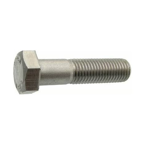 Vis à métaux tête hexagonale, partiellement filetée (TH) inox - Longueur: 170 - Qualite Inox: A2 - Diamètre: 14