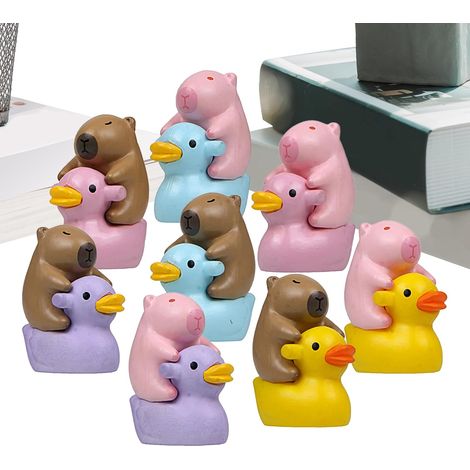 8 Stück Miniatur Enten Figuren Tier Deko Kleine Tierische