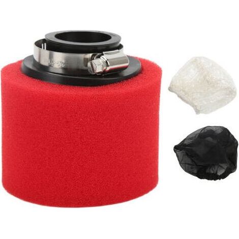 Éponge Filtre à Air 35mm/1.38 pouces Nettoyante Antipoussière pour Moto ATV 50cc‑200cc Rouge Haute Filtration, Lavable, Améliore le Débit d'Air, Montage Universel (1/5)