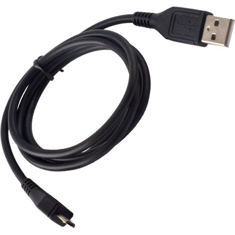 Cavo micro USB da 1 m - universale, nero, per ricarica e trasferimento dati.