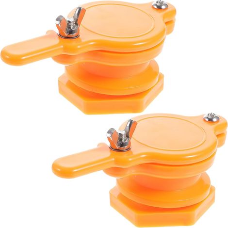Set di 2 valvole a ghigliottina in ABS color giallo miele (1/5)
