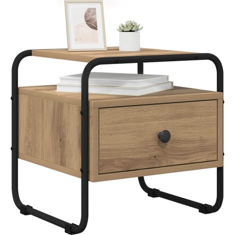 Maison Exclusive - Armadio da Notte Rovere Artigianale 40 x 39,5 x 40 cm (1/5)
