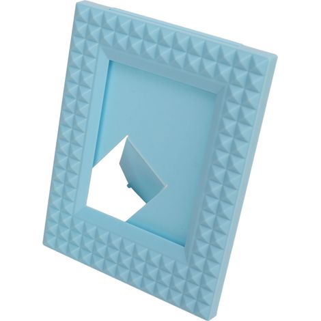 Mini cadres photo 4,3 x 3,3 pouces pour bureau ou table. Mini cadres photo instantanés pour Instax Mini 12, 11, 9, 8, 7 et EVO (Polaroid bleu). (1/5)