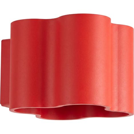 Lámpara de pared OVIO roja aluminio 1xG9 12cm Sollux (1/5)
