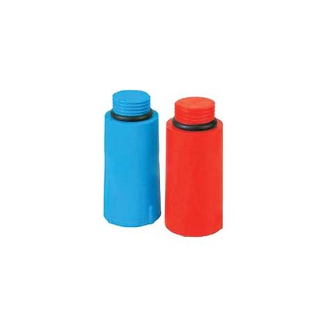 TAPPO PROVA IMPIANTI IN PEHD 1/2- - M 1/2 rosso - 50 pezzi