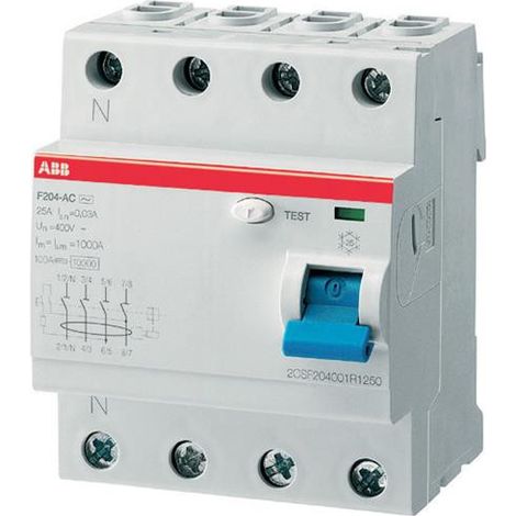 Inter. Dif. (F204) 4P 40A 100mA Ac 2CSF204023R2400 ABB 442052