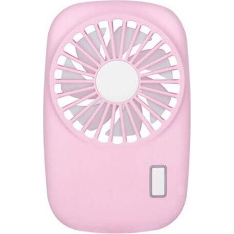 Mini ventilatore portatile, potente, piccolo, personale, velocità regolabile, ricaricabile tramite USB, rinfrescante - Rosa