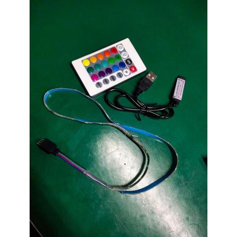 5V USB RGB LED-Streifen, 16 Farben, 4 Modi, wasserdicht, flexibel mit Fernbedienung (1/5)