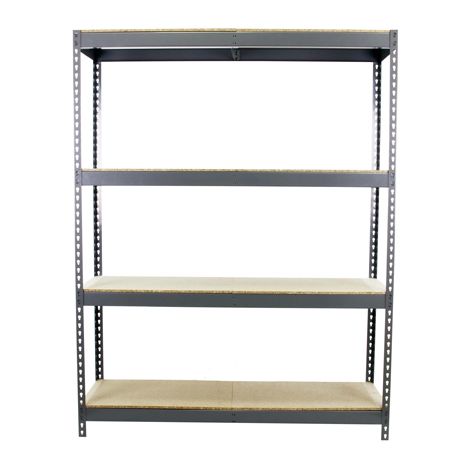 SimonRack Scaffale Industriale, 2000x1800x450 mm, 4 Ripiani in Legno, Portata 600 kg per Ripiano, Scaffale Carichi Pesanti, Grigio/Legno – Simonforte (1/3)