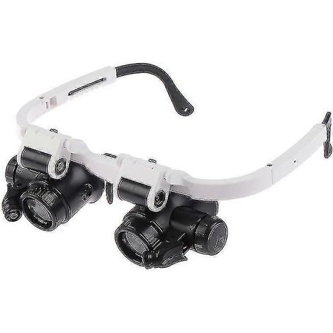 Lunettes loupe frontales avec lumière LED 8x 15x 23x Loupe d'horloger et de bijoutier (1/5)