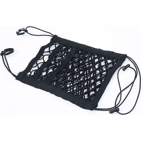 Filet de rangement de siège d'auto, filet d'arrêt de voiture filet d'isolation élastique pour enfants sac de rangement de dossier de chaise pour n'importe quel modèle de voiture (1/4)