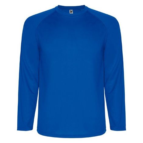 Camiseta técnica transpirable de manga larga ranglán MONTECARLO L/S ROLY 16 Royal
