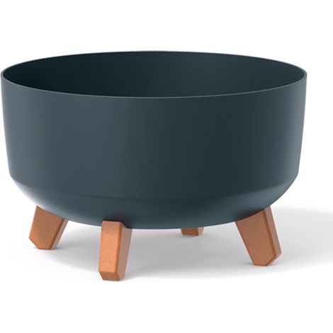 Prosperplast Macetero color antracita,sin depósito , colección GRACIA de 29cm x 29cm x 22cm cm, capacidad de 9,8 L.