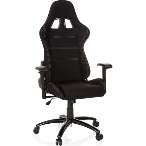Gaming Stuhl / Bürostuhl GAME FORCE Stoff schwarz hjh OFFICE