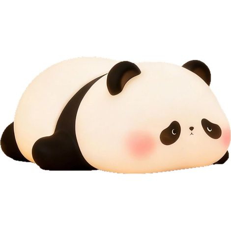 Cette adorable veilleuse panda en silicone souple est parfaite pour la chambre de bébé. Elle dispose d'une luminosité réglable, d'une minuterie et constitue également un élément de décoration idéal. (1/5)