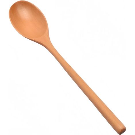 Lot de 5 longues cuillères en bois pour soupe, bouillie et cuisine quotidienne, dimensions 23,5 x 4,3 cm, couleur café. (1/5)