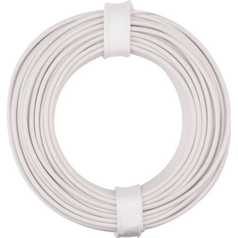 Donau Elektronik 175-015 Fil de câblage LiY 1 x 0.75 mm² blanc 1 pc(s)
