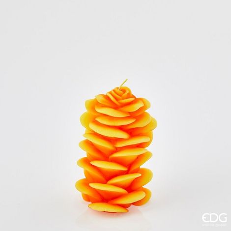 EDG Enzo De Gasperi Candela Ginger H 16 Cm D 10 Cm Giallo Arancione