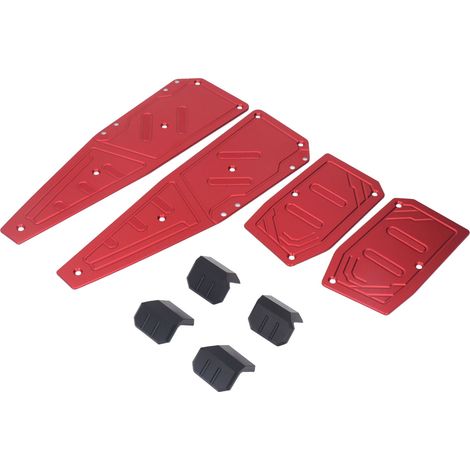 Pedane poggiapiedi resistenti per moto, maggiore stabilità, comfort, ricambio per Aprilia SR GT200 GT125 rosso. (1/5)