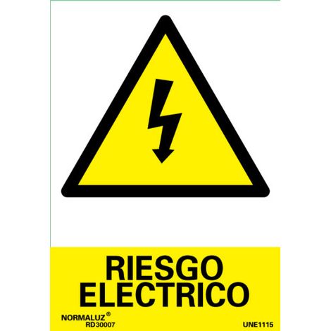 Panneau de risque électrique luminescent 21x30 RD30007