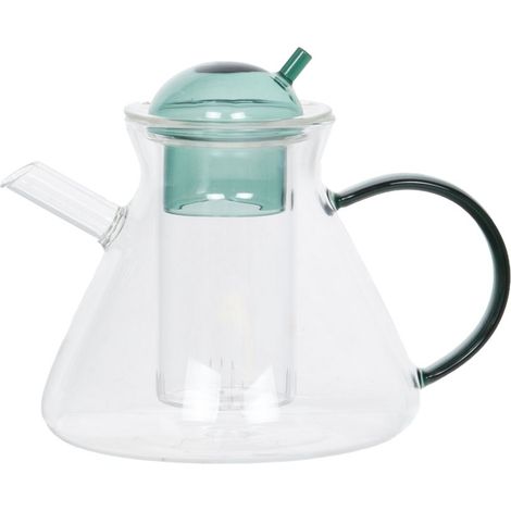 Table Passion - Théière en verre verte Aris 60 cl (1/4)