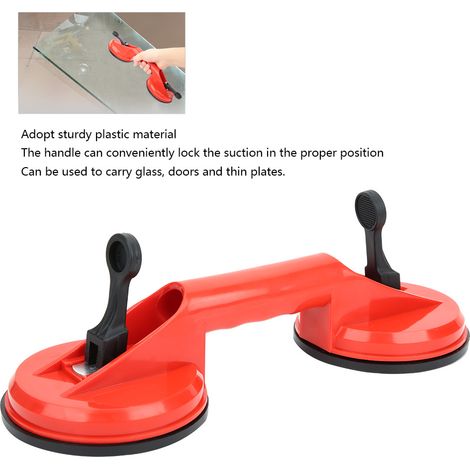 Ventouse à double tête pour verre, ventouse pour carrelage, dispositif de ventouse pour sol carrelé (1/4)