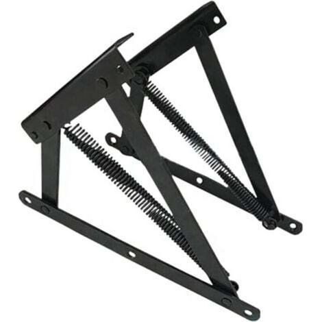 Charnières de levage inférieures pour canapé-lit et rangement – 1 paire, mécanisme à ressort intégré, acier renforcé (1/4)