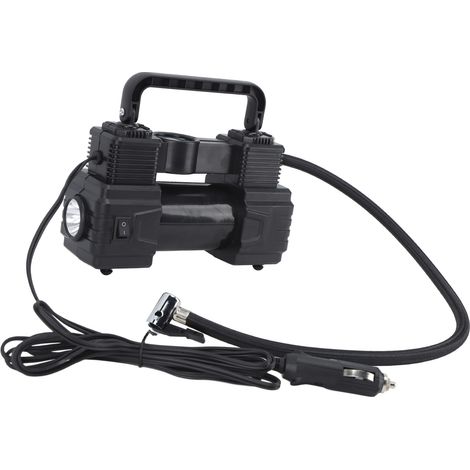 Pompe à air intelligente pour voiture à 22 cylindres, compresseur d'air robuste 12 V, gonfleur de pneus portable à double cylindre, 120 PSI, avec lampe de travail LED. Convient aux voitures, camions, (1/5)