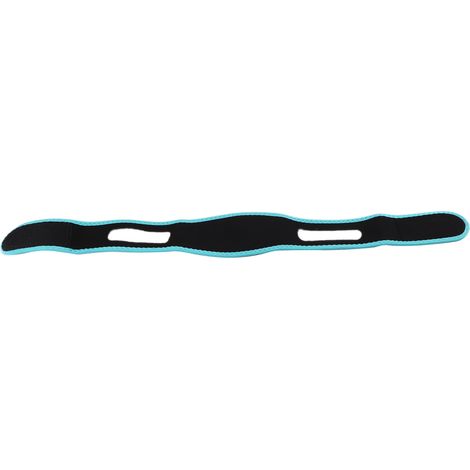 Ceinture Anti-Ronflement Ajustable pour Hommes et Femmes, Bandeau de Soutien Menton Bleu (1/5)