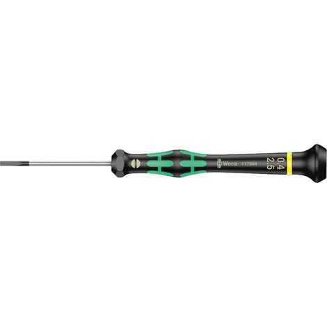 Tournevis pour vis à fente 0.4 mm x 2.5 mm Wera 2035 05117994001 Longueur de la lame: 50 mm 1 pc(s)