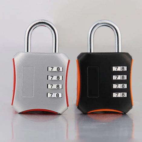 Cadenas à combinaison à quatre chiffres, adapté aux vestiaires sportifs, universitaires, scolaires, aux portails extérieurs, etc.