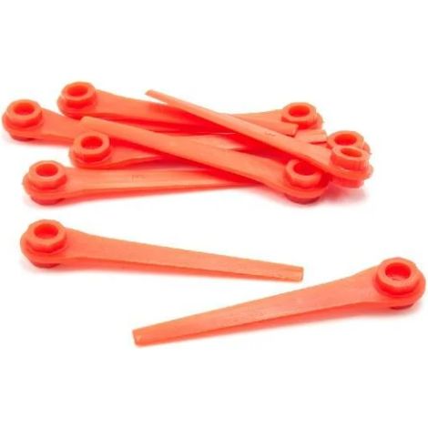 Lames compatible avec Gardena AccuCut taille gazon - de rechange 10x 450Li 8841 8841-20 plastique rouge