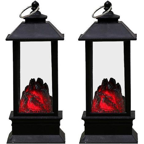 Lot de 2 lanternes d'Halloween pour la décoration d'Halloween (1/3)
