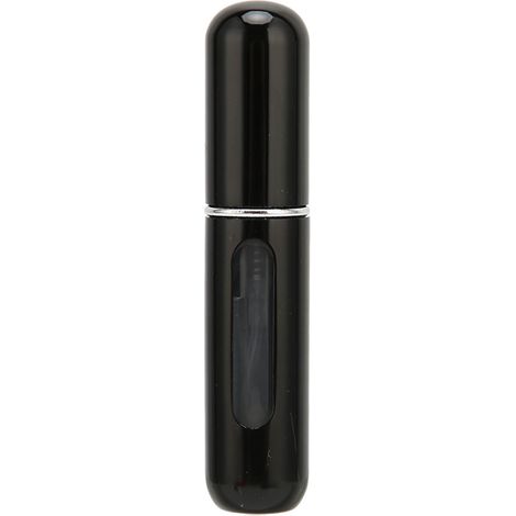 Flacon atomiseur rechargeable 5ml noir, mini vaporisateur vide portable, anti-fuite pour voyage et déplacements (1/5)