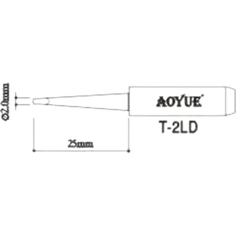 AOYUE T2LD Repuesto punta soldador (1/2)